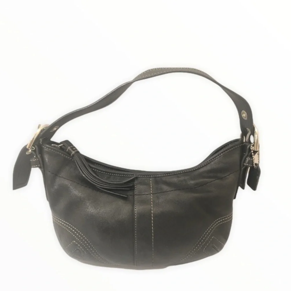 Coach black leather soho bag